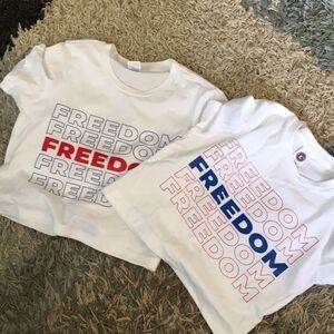 Free with Purchase Freedom Cropped Tee 1/M 1/L